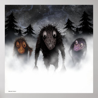 Drei lustige Monstertrolle Poster