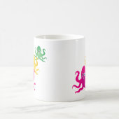 Drei lustige Oktopoden Kaffeetasse (Mittel)