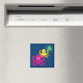 Drei lustige Oktopoden Magnet (In Situ (Geschirrspüler))