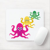 Drei lustige Oktopoden Mousepad (Mit Mouse)