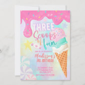 Drei lustige Punkte Einladung (Vorderseite)