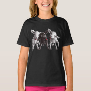 Drei lustige unverschämte Schafe T-Shirt