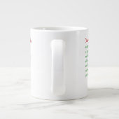Drei lustige Weihnachtsgedichte Jumbo-Tasse (Rückseite)