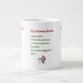 Drei lustige Weihnachtsgedichte Jumbo-Tasse (Vorderseite)