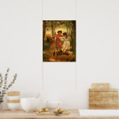 Drei Mädchen auf dem Laufsteg Poster (Küche)