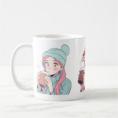 Drei Mädchen genießen das Getränk Kaffeetasse (Links)
