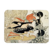 Drei Mädchen paddeln in einem Fluss, aus der "Mode Magnet (Horizontal)