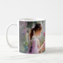 Drei Mädchen spielen im Garten