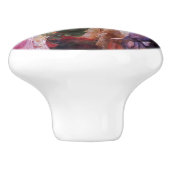 Drei Mädchen spielen im Garten Keramikknauf (Seitenansicht)