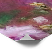 Drei Mädchen spielen im Garten Poster (Ecke)