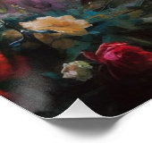 Drei Mädchen spielen im Garten Poster (Ecke)