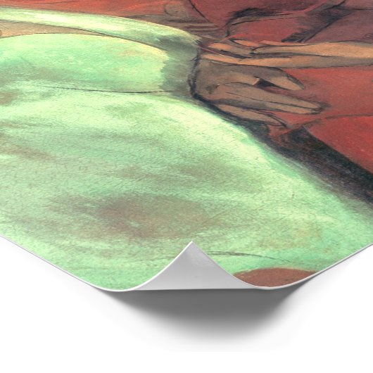 Drei Mädchen von Amrita Sher Gil Poster (Ecke)