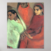 Drei Mädchen von Amrita Sher Gil Poster (Vorne)
