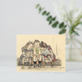 Drei Mädchen - Zille Postkarte (Stehend Vorderseite)