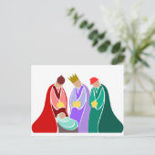 Drei Magien, Geburt Christi Postkarte (Stehend Vorderseite)