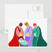 Drei Magien, Geburt Christi Postkarte (Vorne/Hinten)