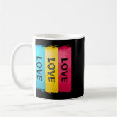 Drei-mal-Liebe-Design Kaffeetasse (Links)