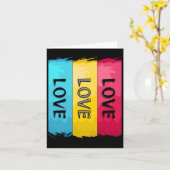 Drei-mal-Liebe-Design Karte (Gelbe Blume)