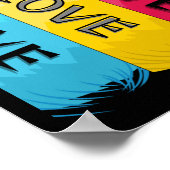 Drei-mal-Liebe-Design Poster (Ecke)