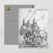 drei Mamelukes mit Lanzen Postkarte (Vorne/Hinten)