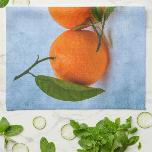 Drei Mandarinen Handtuch (Gefaltet)