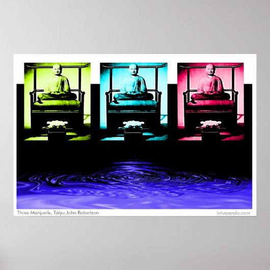 drei Manjusris Poster (Vorne)