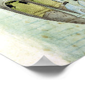 Drei Männer balancieren auf zwei Gondeln, 1772 Poster (Ecke)