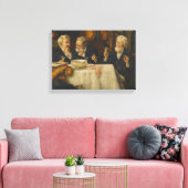 Drei Männer beim Essen Leinwanddruck (Insitu (Wohnzimmer))
