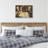 Drei Männer beim Essen Leinwanddruck (Insitu (Schlafzimmer))