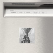 Drei Männer in einer Gondel Magnet (In Situ (Geschirrspüler))