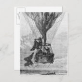 Drei Männer in einer Gondel Postkarte (Vorne/Hinten)