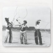 Drei Männer lassoing. Mousepad (Vorne)