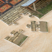 Drei Männer sitzen auf einer Bank in der Gedächtni Puzzle (Seite)