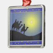 Drei Männers-Weihnachten - Verzierung Silbernes Ornament (Links)