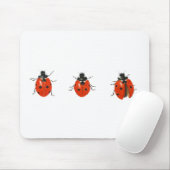Drei Marienkäfer 2013 Mousepad (Mit Mouse)
