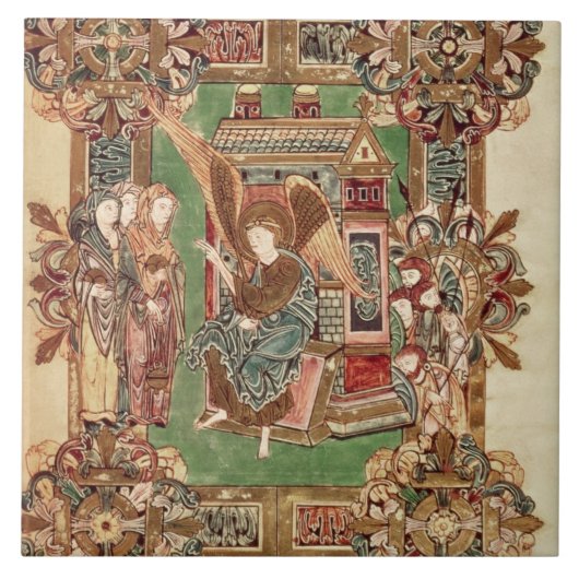 Drei Maries am Sepulchre, vom Benedictio Fliese (Vorderseite)