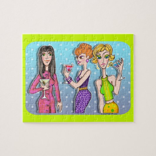 DREI MARTINI DIVAS PUZZLE oder PUZZLE GIFT SET (Horizontal)