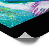 DREI MASKEN / Venezianische Karnevalsfahnen Poster (Ecke)