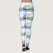 Drei-Mastschwärmer-Segler Leggings (Rückseite)