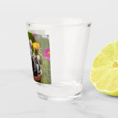 drei Mäuse in Blume Pots, Schnapsglas (Rechts)