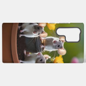 Drei Mäuse in Blumentöpfen, Samsung Galaxy Hülle (Rückseite (Horizontal))