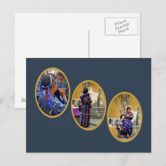 Drei Maya-Frauen Postkarte (Vorne/Hinten)