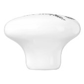 Drei Meerjungfrauen auf dem Ufer Keramikknauf (Seitenansicht)