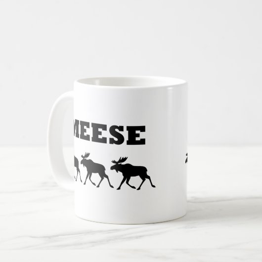 Drei Meese lustig Kaffeetasse (Vorderseite Links)