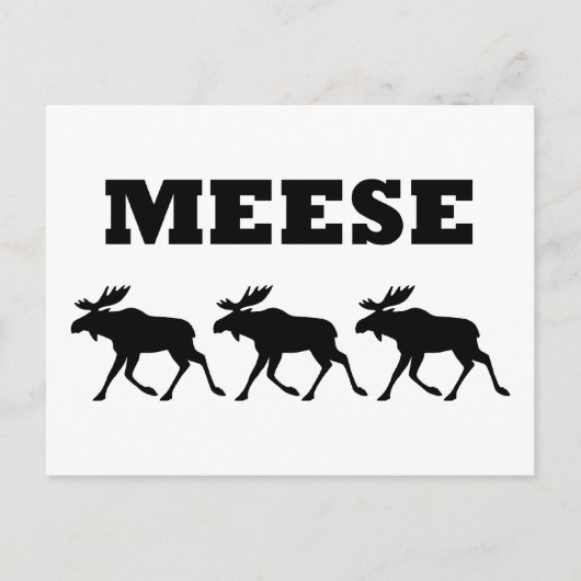 Drei Meese lustig Postkarte (Vorderseite)