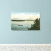 Drei-Meilen-Insel-Blick auf die Ossipee-Berge Leinwanddruck (Insitu (Holzboden))