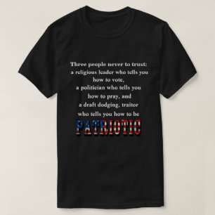 Drei Menschen vertrauen nie: T-Shirt