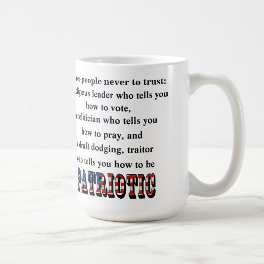 Drei Menschen vertrauen niemals: Kaffeetasse (Rechts)