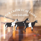 Drei Milchziegen Fensteraufkleber (Blatt 2)