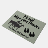 Drei Milchziegen Wischen Sie Ihre Hufe wählen FARB Fußmatte (Schrägansicht)